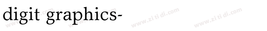 digit graphics字体转换